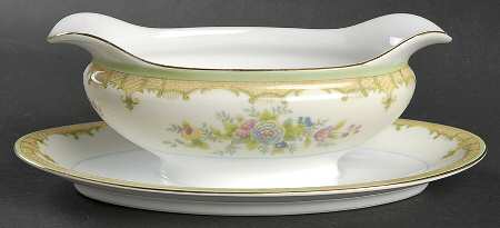 Florimont Gravy Boat with Attached Underplate