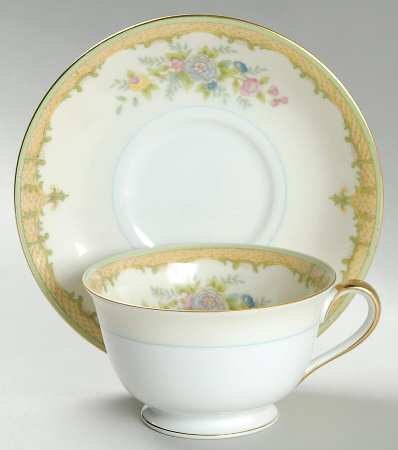 Florimont Footed Cup & Saucer Set