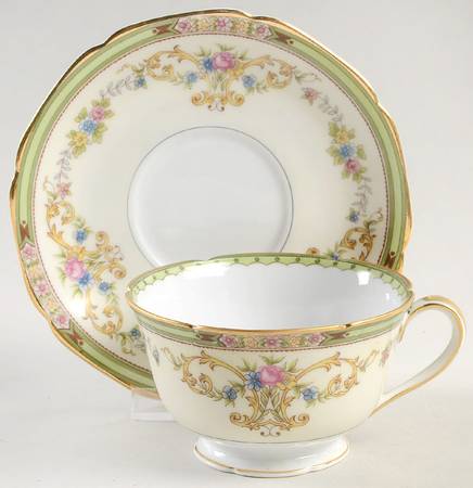 Florola Footed Cup & Saucer Set