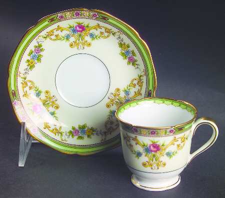 Florola Footed Demitasse Cup & Saucer Set