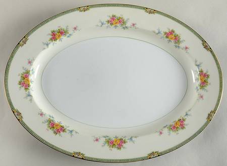 Floweree 16" Oval Serving Platter