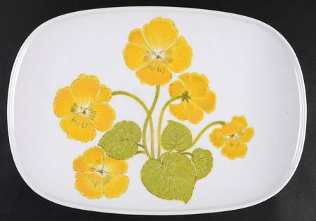 Flower Time 13" Oval Serving Platter