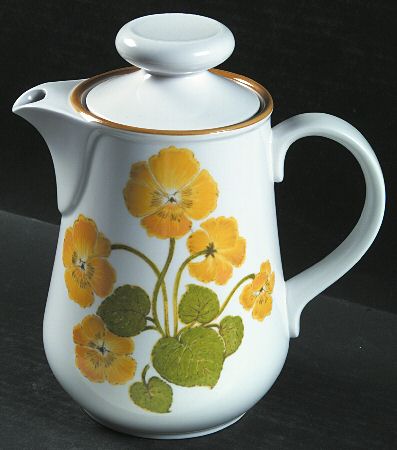 Flower Time Coffee Pot & Lid