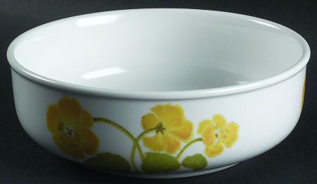 Flower Time 7" Round Vegetable Bowl