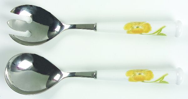 Flower Time (2 Piece) Salad Set with Stainless Bowl