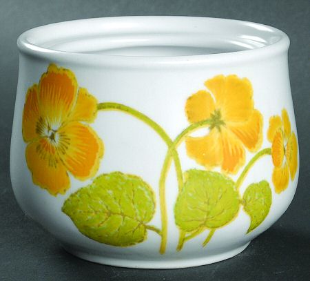Flower Time Sugar Bowl No Lid