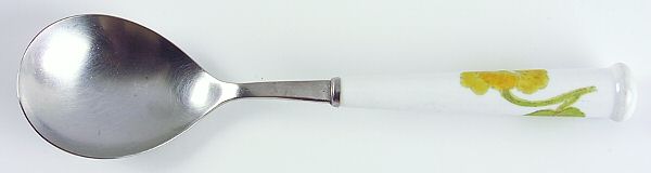 Flower Time Salad Serving Spoon with Stainless Bowl