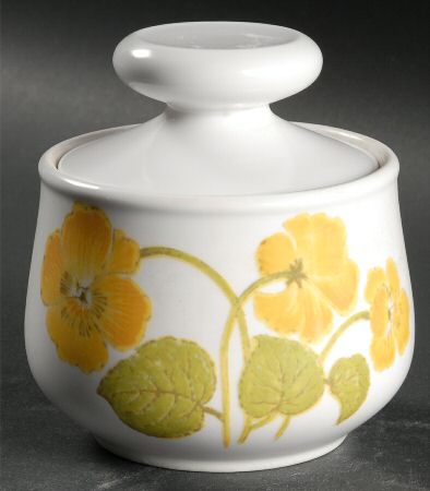Flower Time Sugar Bowl & Lid