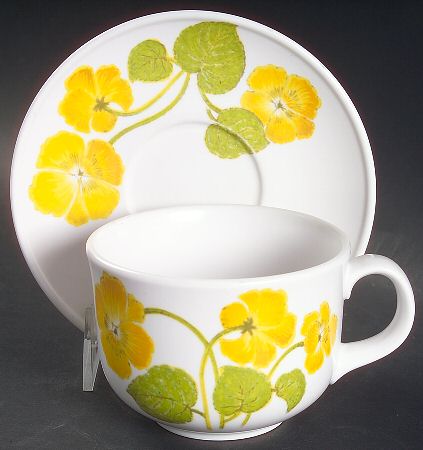 Flower Time Oversized Cup & Saucer Set