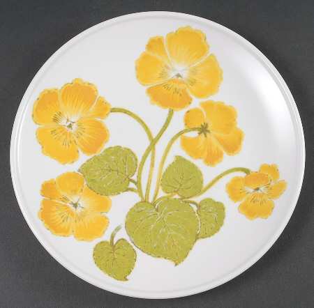 Flower Time Luncheon Plate