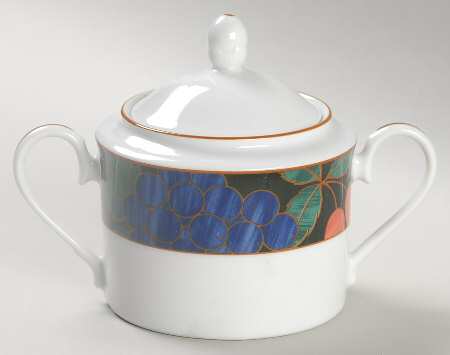Forest Bounty Sugar Bowl & Lid