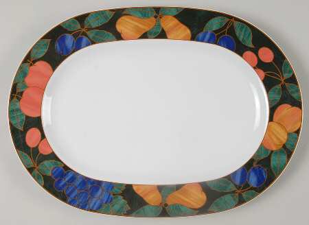 Forest Bounty 12" Oval Serving Platter