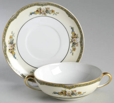 Fontaine Flat Cream Soup Bowl & Saucer Set