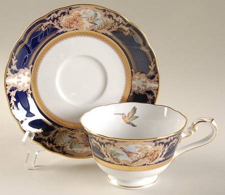 Foxboro Footed Cup & Saucer Set