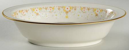 Fragrance 10" Oval Vegetable Bowl