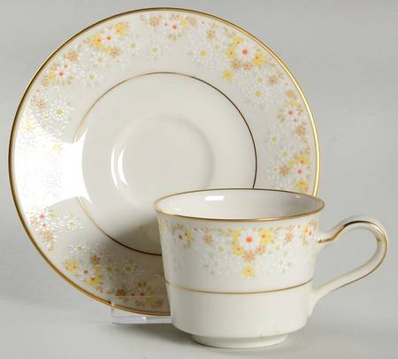 Fragrance Flat Demitasse Cup & Saucer Set