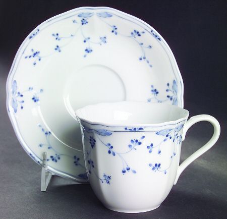 French Charm Flat Cup & Saucer Set