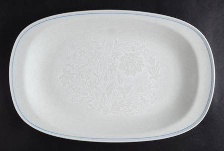 Frost Flower 14" Oval Serving Platter