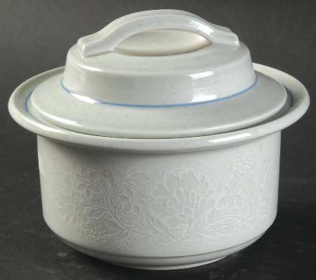 Frost Flower Sugar Bowl & Lid