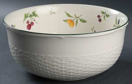 Fruit Parfait 10" Large Salad Serving Bowl
