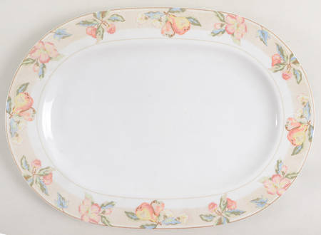 Fruit Brocade 16" Oval Serving Platter