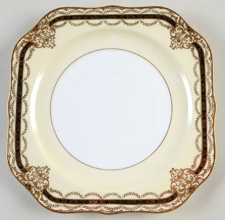 Gacahad Black Square Salad Plate