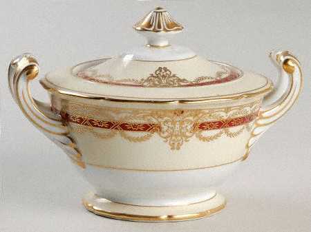 Gacahad Red Sugar Bowl & Lid