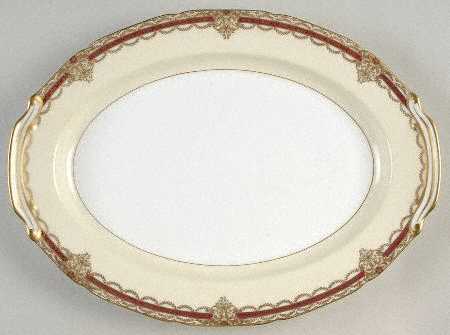 Gacahad Red 16" Oval Serving Platter