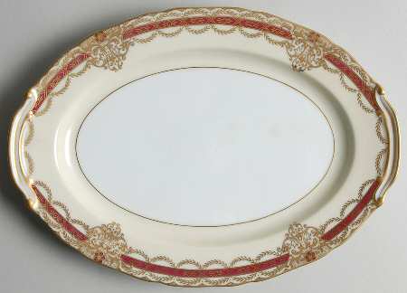 Gacahad Red 10" Oval Serving Platter