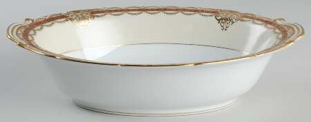 Gacahad Red 10" Oval Vegetable Bowl