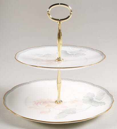 Garden Empress 6 5/8"-10"  2 Tiered Serving Tray (Dp, Sp) HC