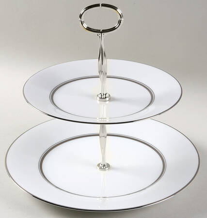 Galaxy 6 5/8"-10"  2 Tiered Serving Tray (Dp, Sp) HC