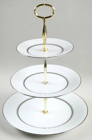 Galaxy 13 7/8"-14 1/4" 3-Tiered Serving Tray(DP,SP,BB) HC