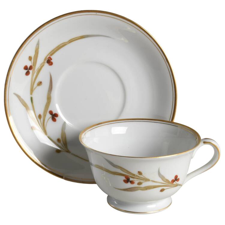 Gayle Footed Cup & Saucer Set