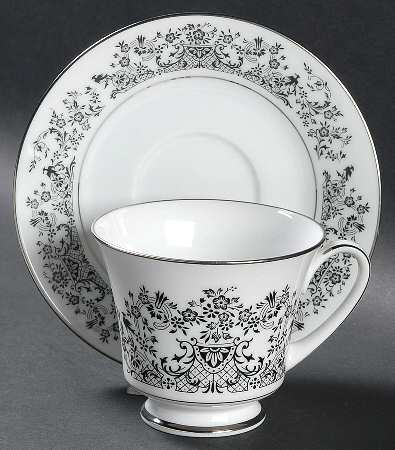 Geneva Footed Cup & Saucer Set