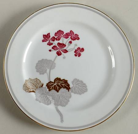 Geranium Salad Plate