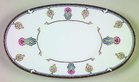 Gilded Blossoms Relish/Butter Tray