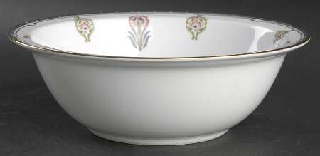 Gilded Blossoms 9" Round Vegetable Bowl