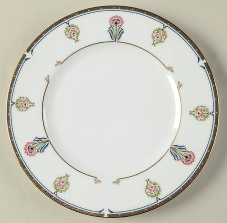 Gilded Blossoms Salad Plate