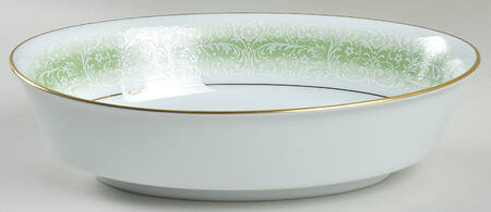 Glacier 9" Oval Vegetable Bowl