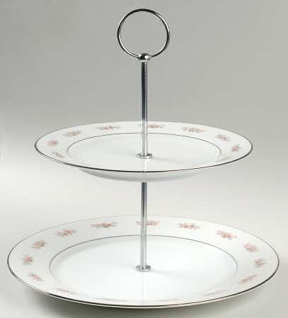 Glenaire 2 Tiered Serving Tray (Dinner & Salad Plate)
