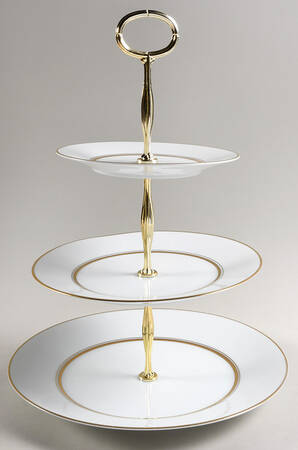 Gloria (6526) 13 7/8"-14 1/4" 3-Tiered Serving Tray(DP,SP,BB) HC