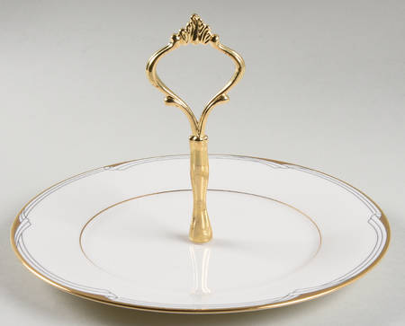 Golden Cove Round Serving Plate with Handle (SP)