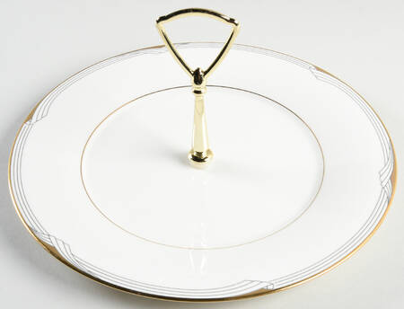 Golden Cove Round Serving Plate with Center Handle (Dp) Hc