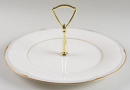 Golden Cove Round Serving Plate with Handle (DP)