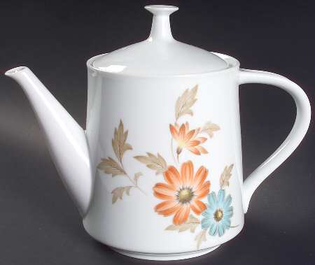 Gold Fleur Teapot & Lid