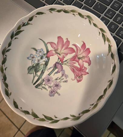 Gourmet Garden Rim Fruit/Dessert (Sauce) Bowl