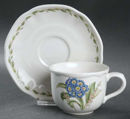 Gourmet Garden Flat Cup & Saucer Set