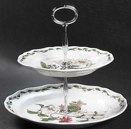 Gourmet Garden 6 5/8"-10"  2 Tiered Serving Tray (Dp, Sp) HC