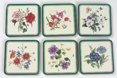 Gourmet Garden Plastic and Cork Coaster Set - 6 Piece